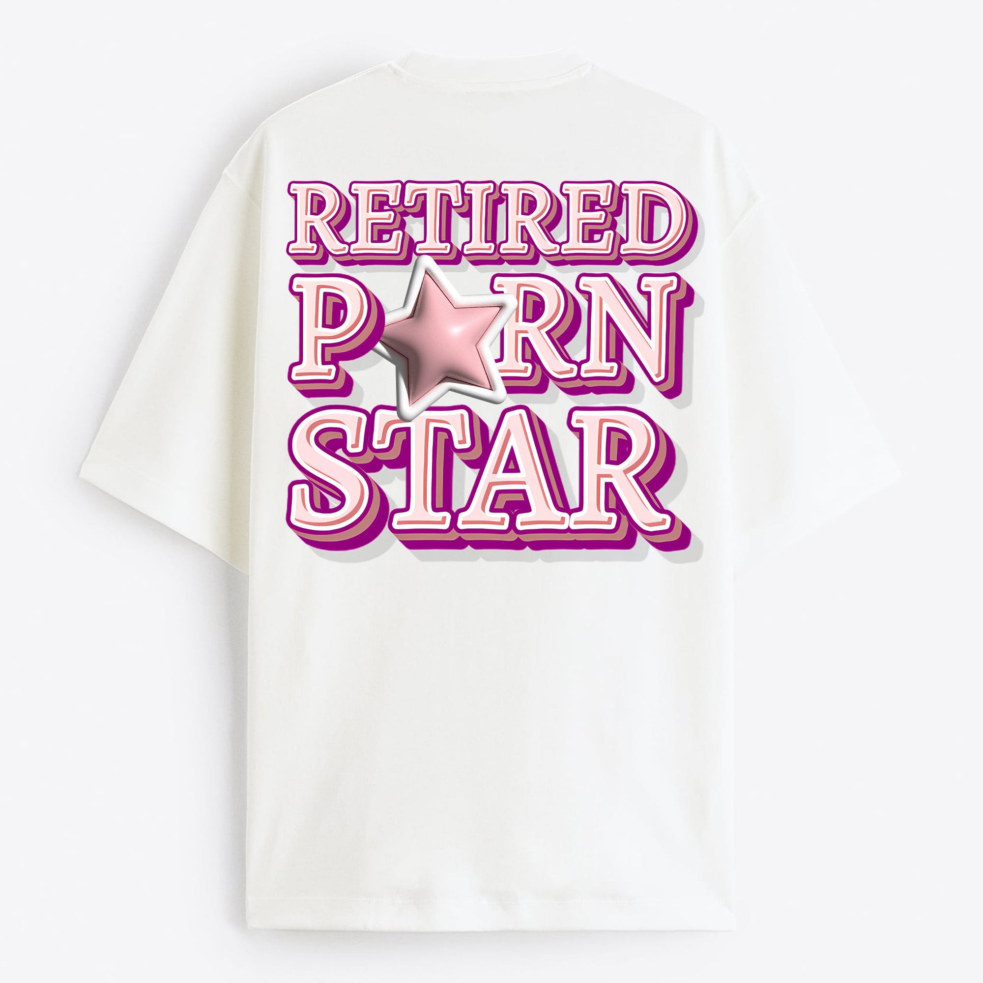 "Retired Porn Star" Oversize T-Shirt - USA