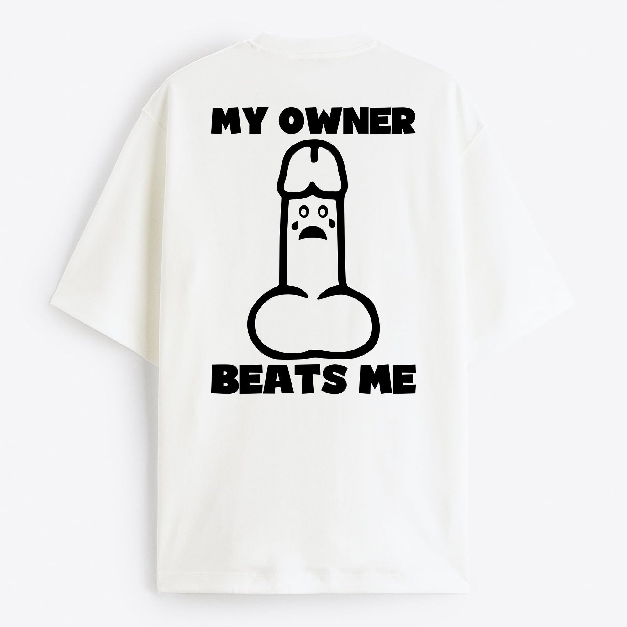 "My Owner Beats Me" Oversize T-Shirt - USA