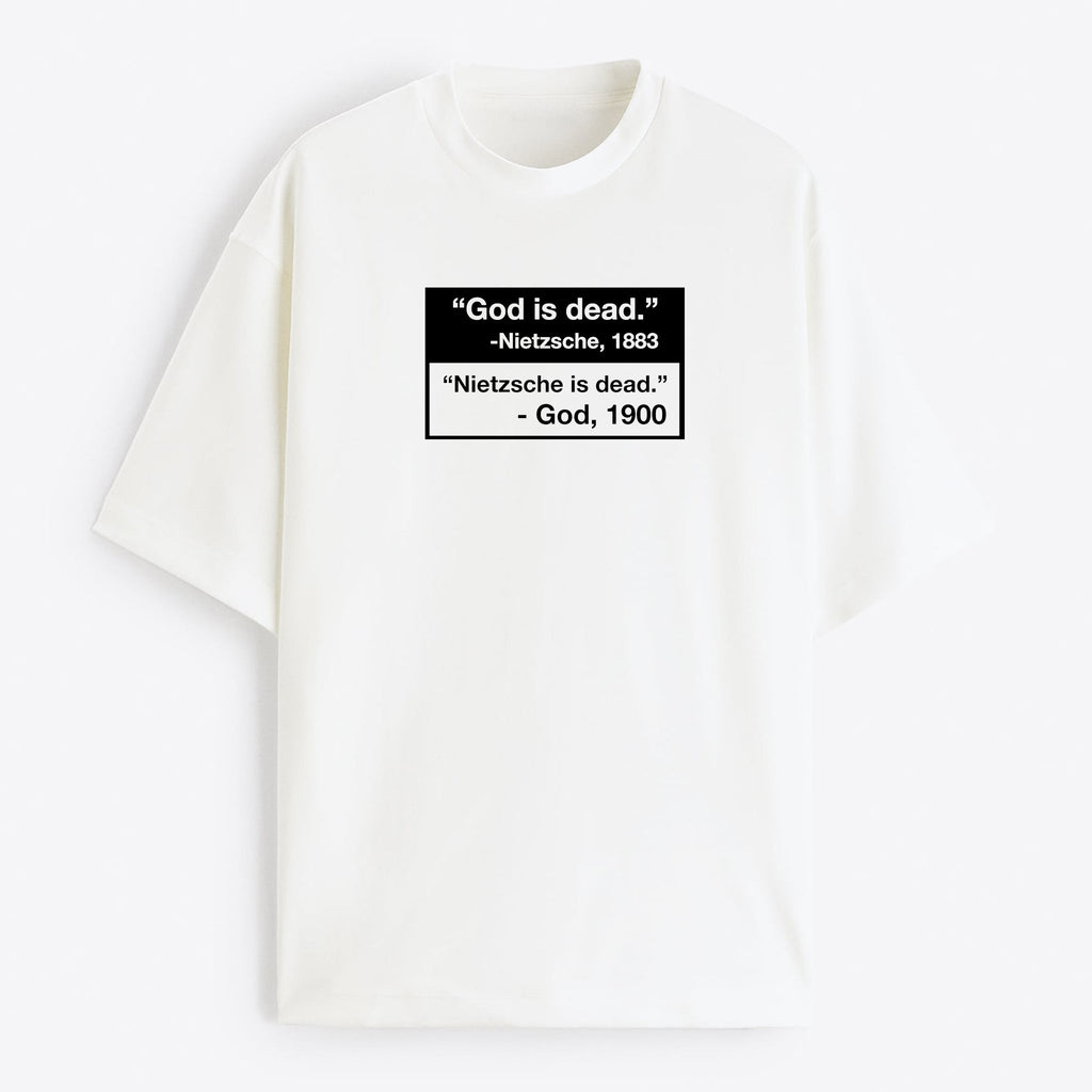 "Nietzsche is Dead" Oversize T-Shirt - USA