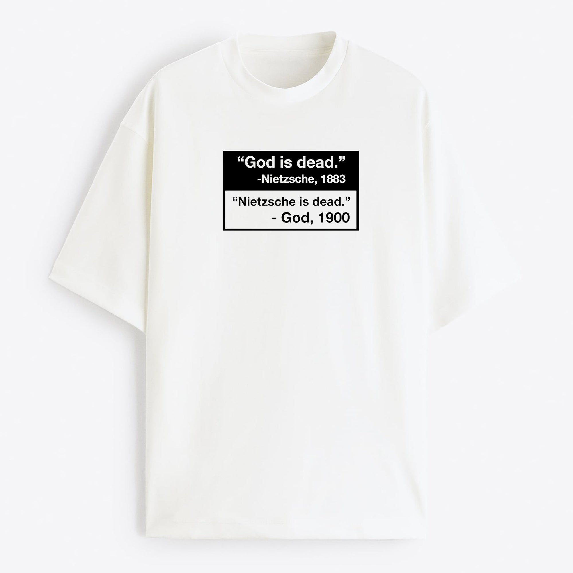 "Nietzsche is Dead" Oversize T-Shirt - USA