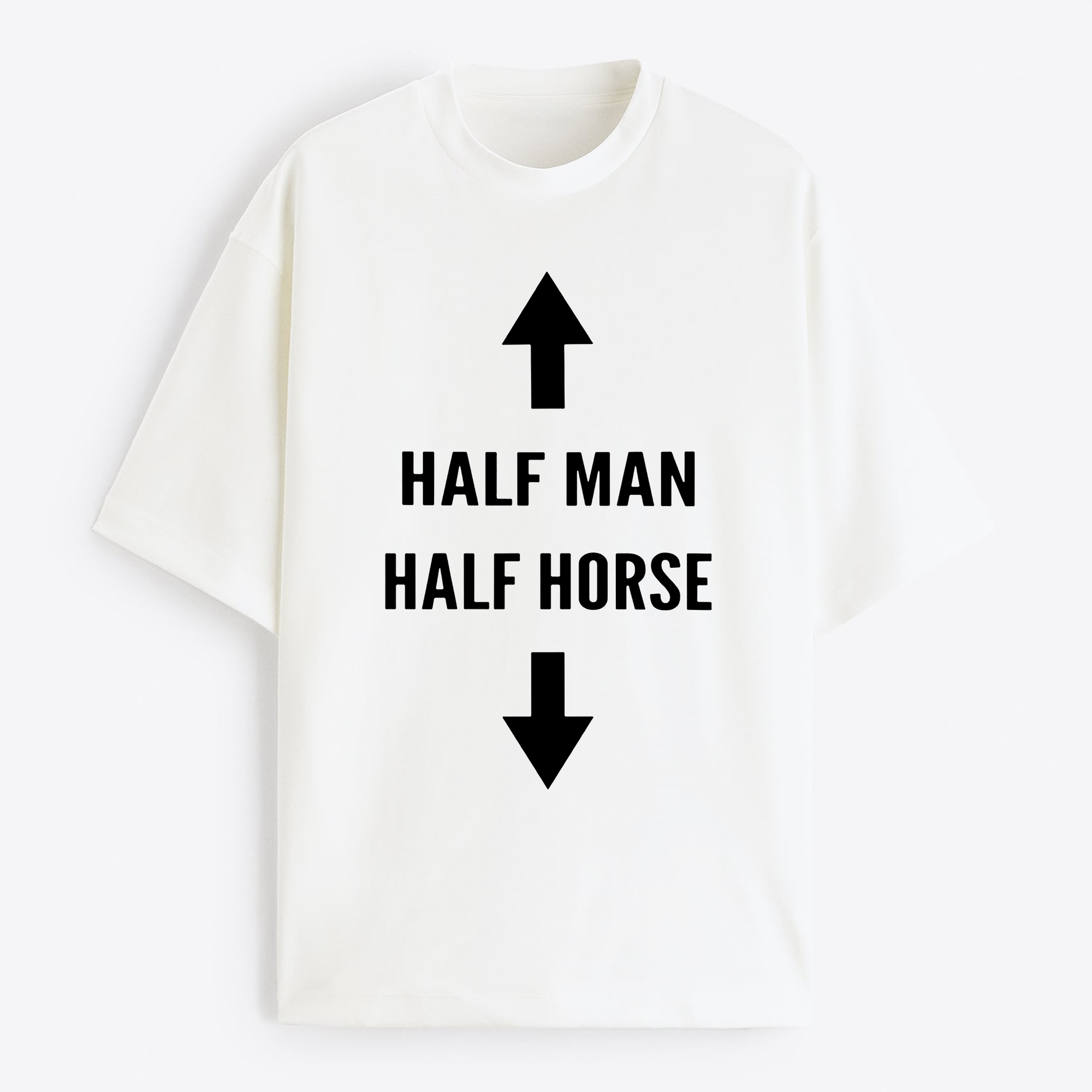 "Half Man Half Horse" Oversize T-Shirt - USA