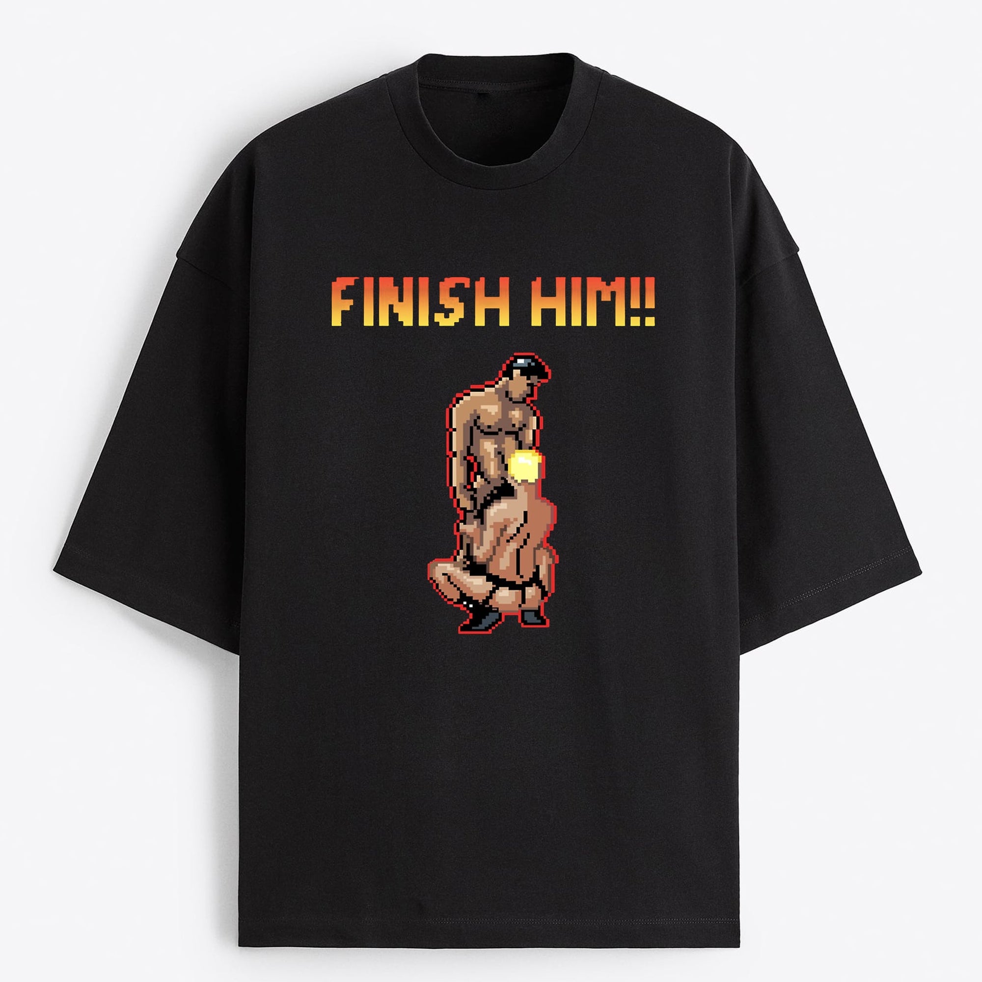 "Finish Him!" Oversize T-Shirt - USA