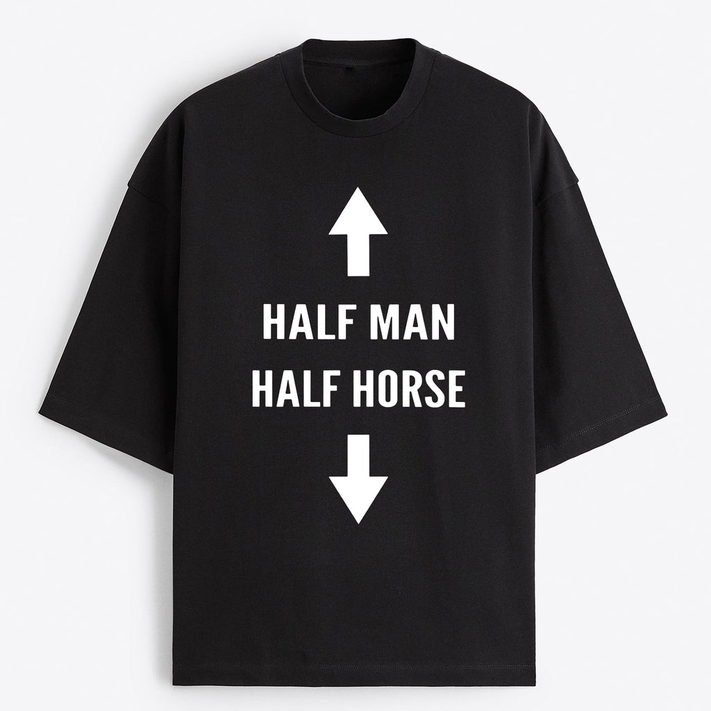 "Half Man Half Horse" Oversize T-Shirt - USA