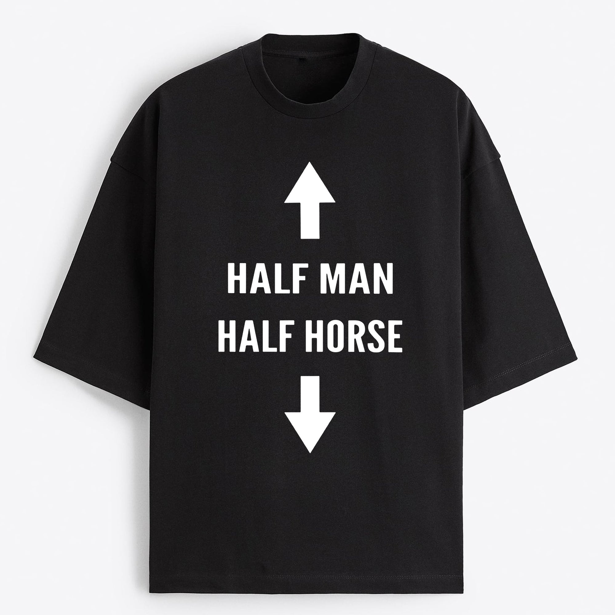 "Half Man Half Horse" Oversize T-Shirt - USA