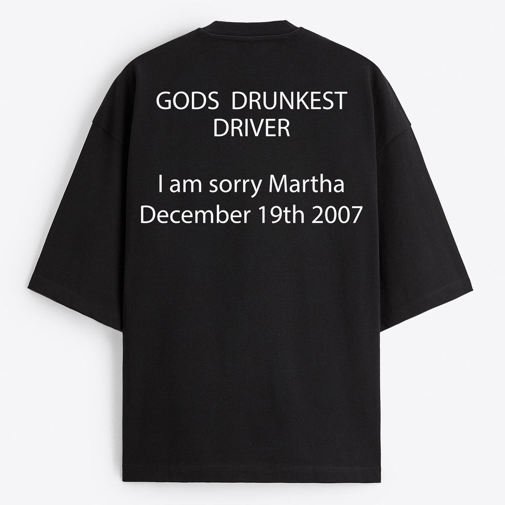 "God Drunkest Driver" Oversize T-Shirt - USA