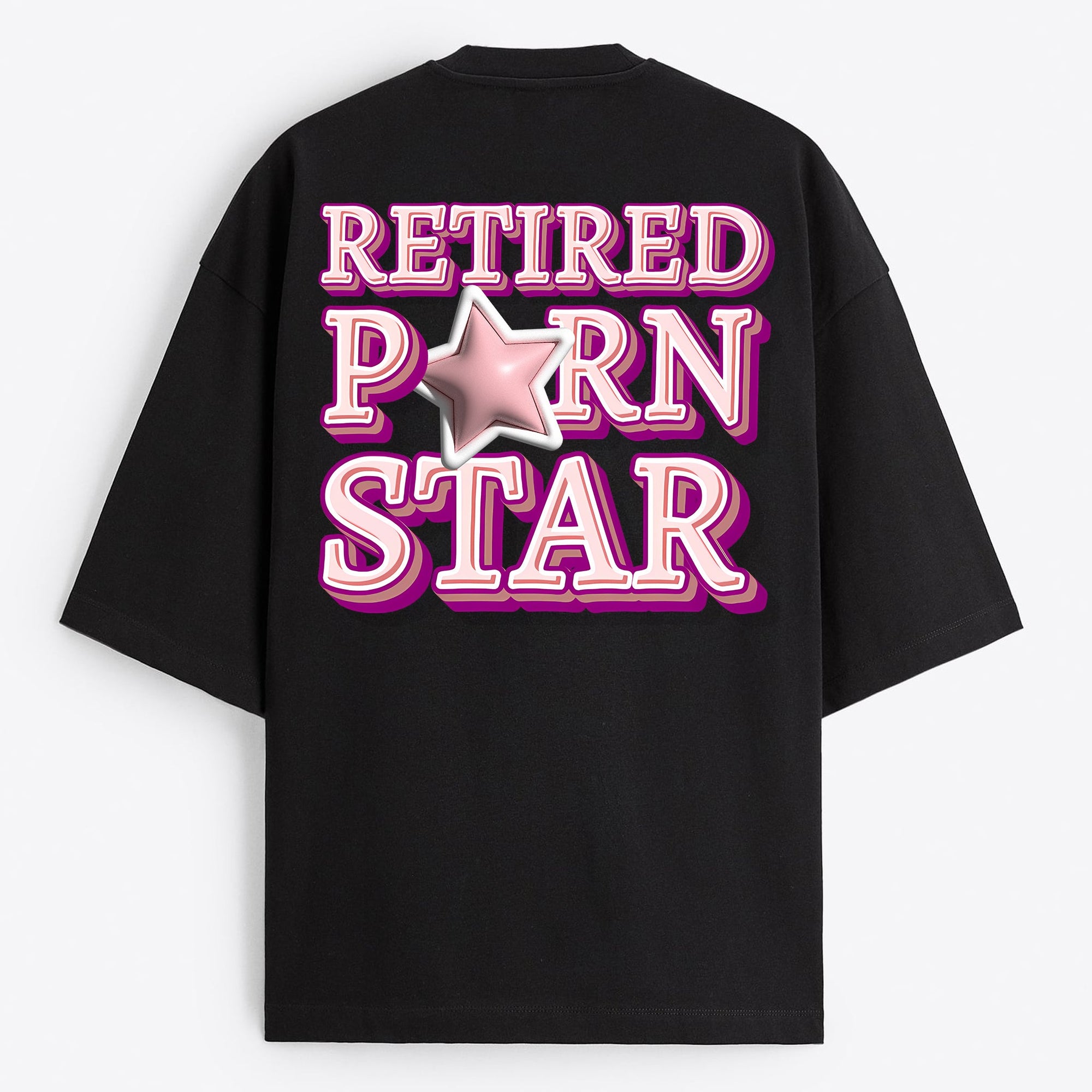 "Retired Porn Star" Oversize T-Shirt - USA