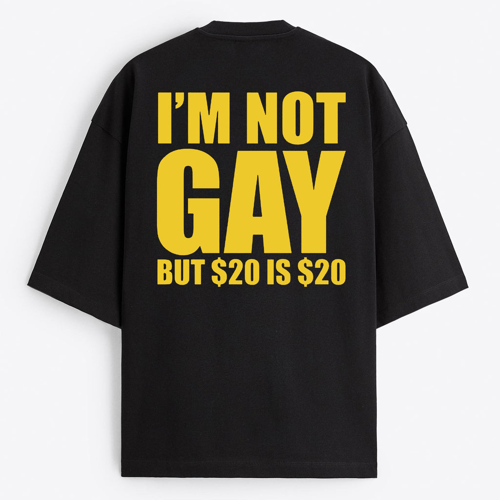 "Not Gay" Oversize T-Shirt - USA